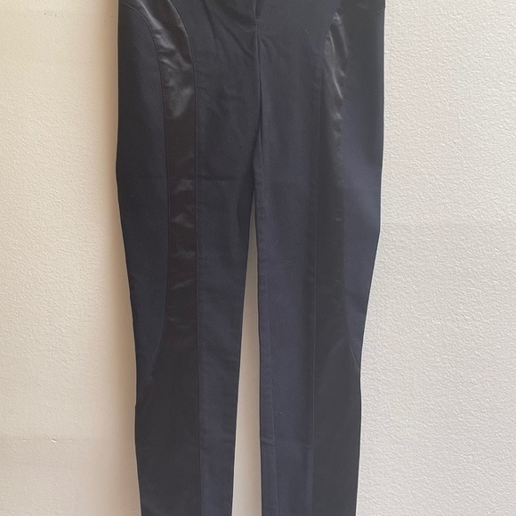 Bebe Black Stretch Long Pants, 2P, Silk Outline - Picture 1 of 7